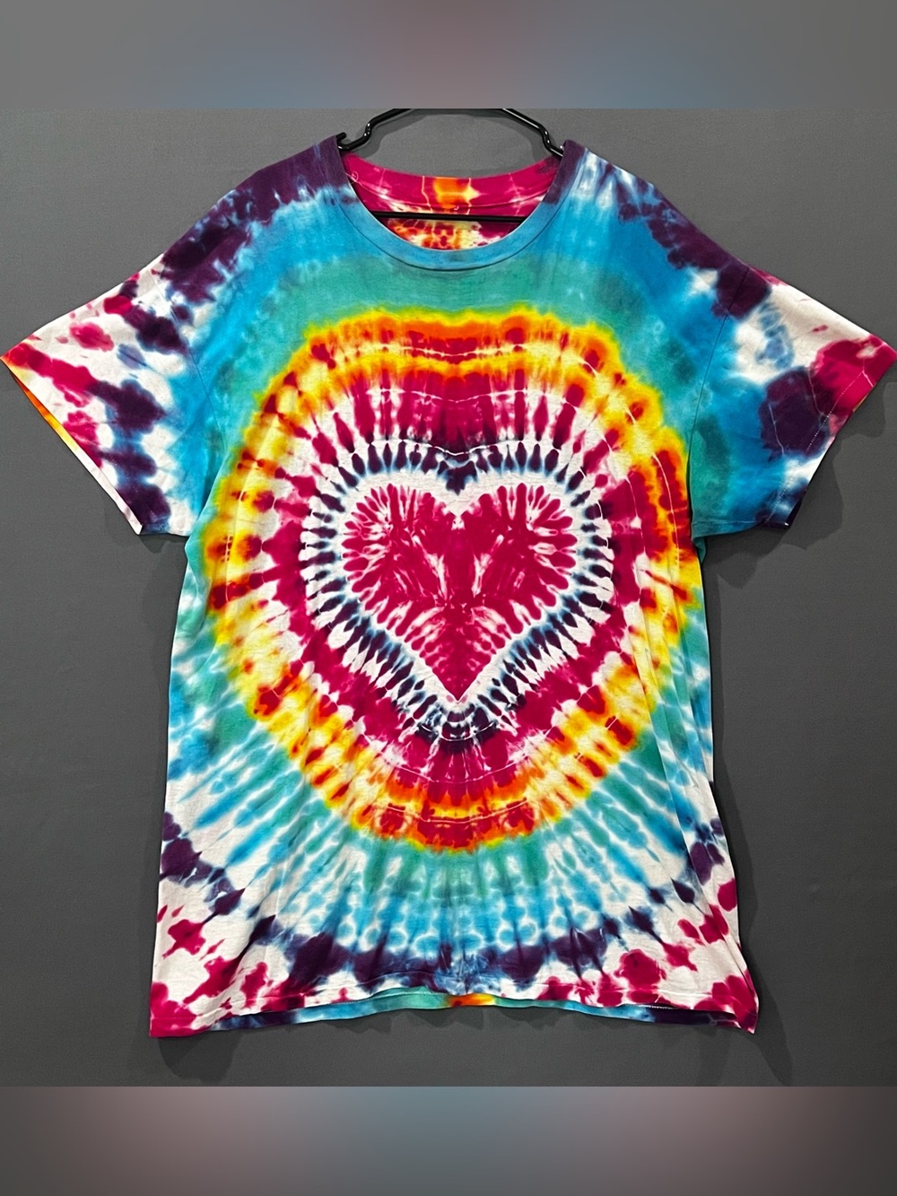 Heart Tie Dye T Shirt